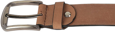 

Sri Men Casual Brown Genuine Leather Belt, Light brown