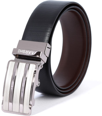 

AARSHE Men Casual, Formal Black, Brown Genuine Leather Reversible Belt