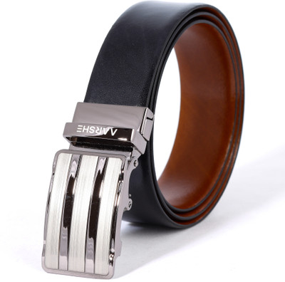 

AARSHE Men Casual, Formal Black, Brown Genuine Leather Reversible Belt