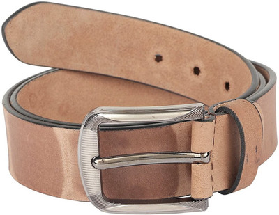 

Sri Men Casual Brown Genuine Leather Belt, Light brown