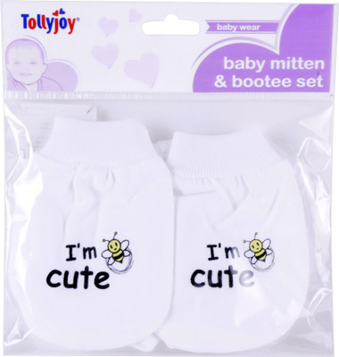 

Tollyjoy Booties(Toe to Heel Length - 12 cm White)