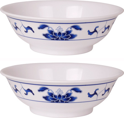 

Tupperware Pack of 2 (Each 550Ml) Melamine Bowl Set(White, Blue, Pack of 2)