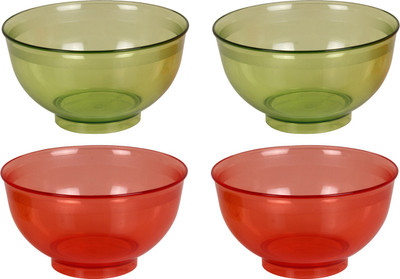 Tupperware pack of 4 (Each 250 Ml) Polypropylene Bowl Set(Green, Red) available at flipkart for Rs.409