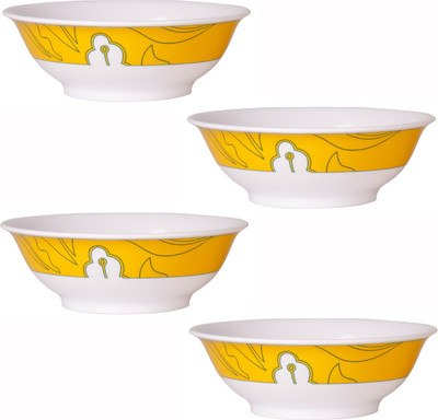 

Tupperware set of 4 (Each 200 ML) Melamine Bowl Set(Yellow, White)
