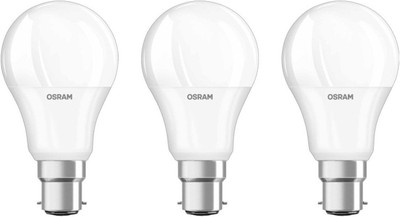 OSRAM 9 W Round B22 LED Bulb(White, Pack of 3)