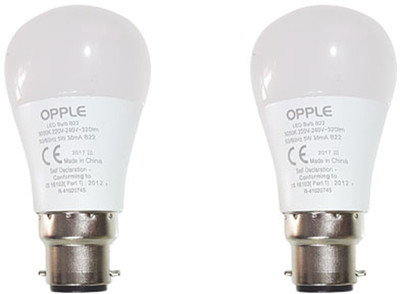 

Opple 5 W Round B22 LED Bulb(Yellow, Pack of 2)