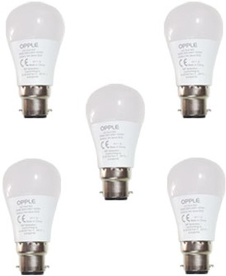 

Opple 5 W Round B22 LED Bulb(Yellow, Pack of 5)