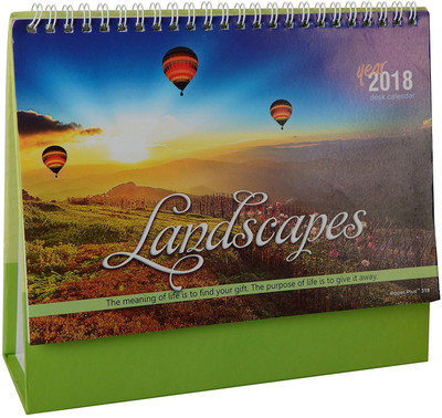 

idolcollections Beautiful Earth 2018 Table Calendar(Multicolor, Landscape)