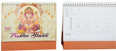 

idolcollections Prabhu Ganesha 2018 Table Calendar(Multicolor, Ganesha Theme)