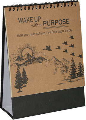 

Gathbandhan Wake Up with Purpose Theme Desk Calender 2018 Table Calendar(Multicolor, Wake up motivational Theme)