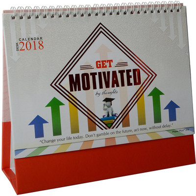

Gathbandhan Motivation Theme Desk Calender 2018 Table Calendar(Multicolor, Motivation Theme)