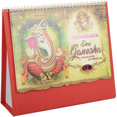 

idolcollections Shri Ganesha 2018 Table Calendar(Multicolor, Ganesha)