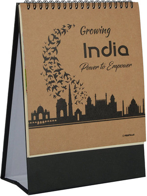 

Gathbandhan Growing India Theme Desk Calender 2018 Table Calendar(Multicolor, Office)