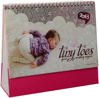 

idolcollections Tiny Toes 2018 Table Calendar(Multicolor, Tiny Toe Babies)
