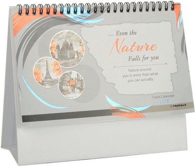 

idolcollections ss 2018 Table Calendar(Multicolor, Nature Theme)