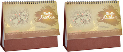 

Gathbandhan Desktop Calender 2018 Table Calendar(Multicolor, Radhe krishna Theme)