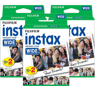 

Fujifilm Instax Wide (10X6) Film Roll(Yes 800 ISO Pack of 3)