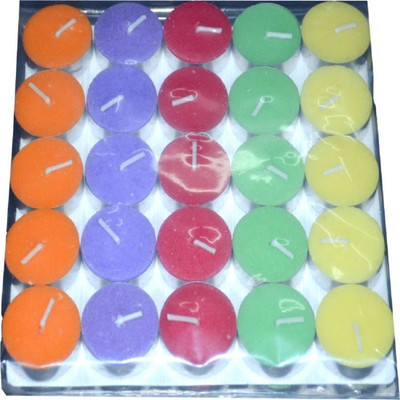 

hpk 50 colorful candles Candle(Multicolor, Pack of 50)