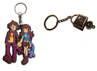 

JOSHISNEST Cute Couple Love Watch Key Chain(Multicolor)