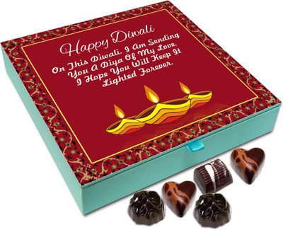 

Chocholik Diwali Sweets - Hope Your Life Is Bright And Successful This Diwali Chocolate Box - 9pc Truffles(108 g)