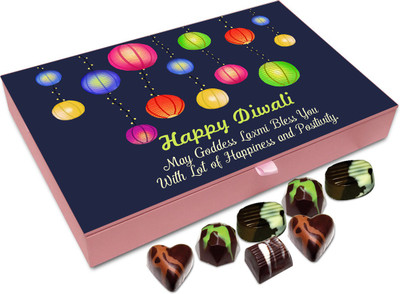 

Chocholik Diwali Sweets - May Goddess Lakshmi Bless You With Success On This Diwali Chocolate Box - 12pc Truffles(144 g)