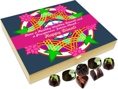 

Chocholik Diwali Gift - Have A Healthy Wealthy And Prosperous Diwali Chocolate Box - 20pc Truffles(240 g)