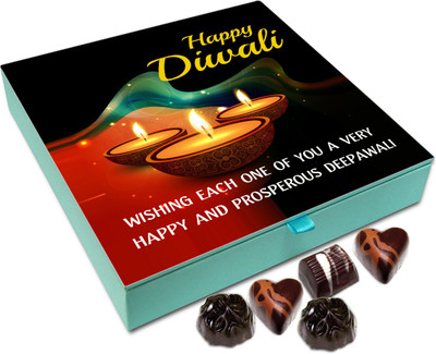 

Chocholik Diwali Sweets - Wishing Each One Of You A Very Happy Diwali Chocolate Box - 9pc Truffles(108 g)