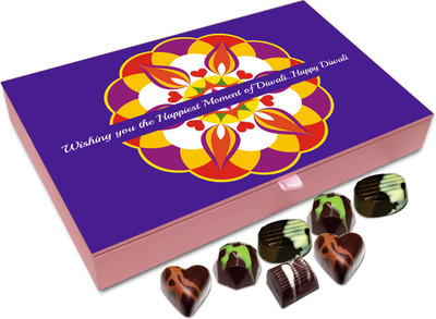 

Chocholik Diwali Gift - Wishing You The Best On Occasion Of Diwali Chocolate Box - 12pc Truffles(144 g)
