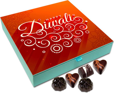 

Chocholik Diwali Sweets - Happy Diwali To Every One Celebrating It Chocolate Box - 9pc Truffles(108 g)