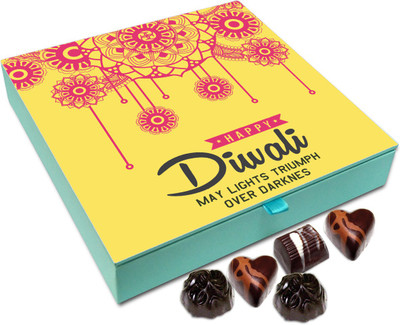 

Chocholik Diwali Gift - On This Diwali May Truth Wins Over Lie Chocolate Box - 9pc Truffles(108 g)