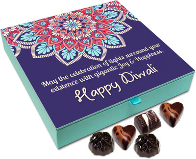 

Chocholik Diwali Sweets - May The Celebration Of Diwali Lights Surround You With Happiness Chocolate Box - 9pc Truffles(108 g)