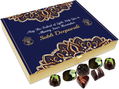 

Chocholik Diwali Sweets - May Diwali Helps You In Attaining Inner Peace Chocolate Box - 20pc Truffles(240 g)