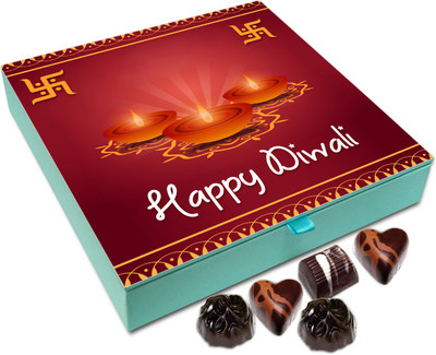 

Chocholik Diwali Sweets - Happy Diwali Everyone Chocolate Box - 9pc Truffles(108 g)