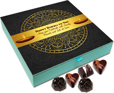 

Chocholik Diwali Sweets - May You Celebrate Diwali With Family And Friends Chocolate Box - 9pc Truffles(108 g)