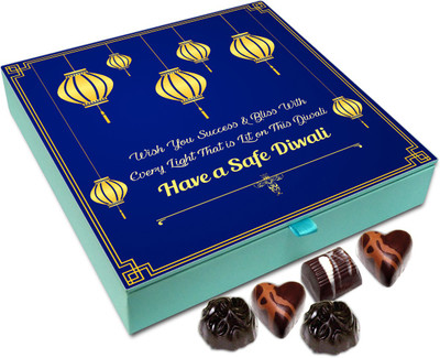 

Chocholik Diwali Sweets - Wish You Success And Bliss This Diwali Chocolate Box - 9pc Truffles(108 g)