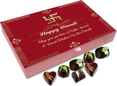 

Chocholik Diwali Sweets - May You Get Lots Of Gifts And Sweets This Diwali Chocolate Box - 12pc Truffles(144 g)