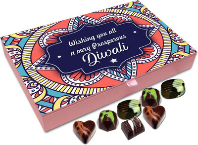 

Chocholik Diwali Sweets - Wishing You A Very Sweet And Prosperous Diwali Chocolate Box - 12pc Truffles(144 g)