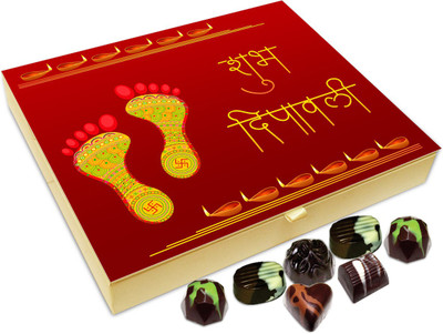 

Chocholik Diwali Sweets - Shubh Deepawali To Everyone In Your Family Chocolate Box - 20pc Truffles(240 g)