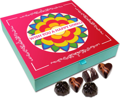 

Chocholik Diwali Gift - Wishing You A Very Safe And Sparkling Diwali Chocolate Box - 9pc Truffles(108 g)