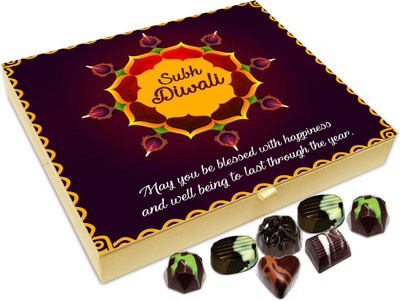 

Chocholik Diwali Sweets - May You Be Blessed With Success And Wisdom Chocolate Box - 20pc Truffles(240 g)