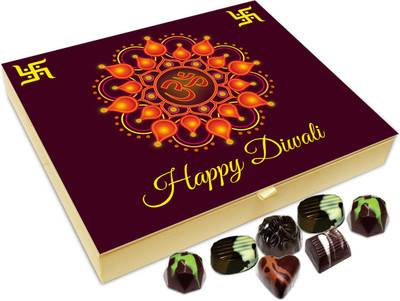 

Chocholik Diwali Sweets - May This Be The Best Diwali You Ever Had Chocolate Box - 20pc Truffles(240 g)