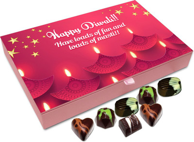 

Chocholik Diwali Sweets - Have Loads Of Fun And Celebration And Diwali Chocolate Box - 12pc Truffles(144 g)