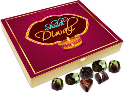 

Chocholik Diwali Sweets - Shubh Diwali Everyone Chocolate Box - 20pc Truffles(240 g)