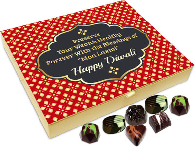 

Chocholik Diwali Sweets - May Goddess Laxmi Preserve Your Health And Wealth This Diwali Chocolate Box - 20pc Truffles(240 g)