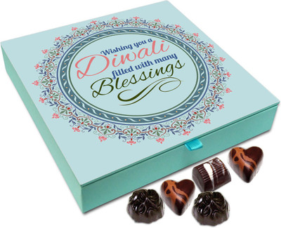 

Chocholik Diwali Sweets - Wishing You A Deepawali Full Of Blessings Chocolate Box - 9pc Truffles(108 g)
