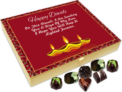 

Chocholik Diwali Sweets - Hope Your Life Is Bright And Successful This Diwali Chocolate Box - 20pc Truffles(240 g)