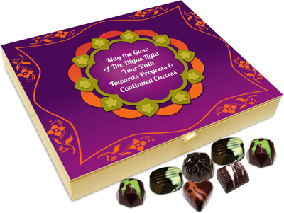 

Chocholik Diwali Sweets - May The Diwali Light Help You Progress Chocolate Box - 20pc Truffles(240 g)