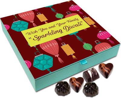 Chocholik Diwali Sweets - Wish You And Your Family A Sparkling Diwali Chocolate Box - 9pc Truffles(108 g)
