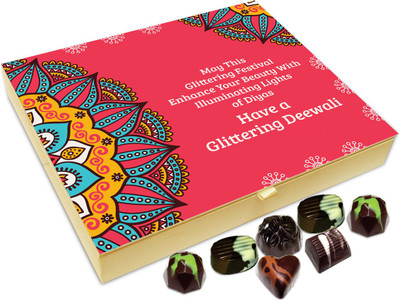 

Chocholik Diwali Sweets - May This Diwali Illuminate Your Life In Every Way Chocolate Box - 20pc Truffles(240 g)