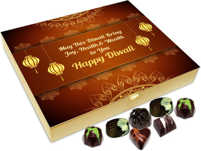 

Chocholik Diwali Sweets - May This Diwali Bring Joy Health And Wealth Chocolate Box - 20pc Truffles(240 g)